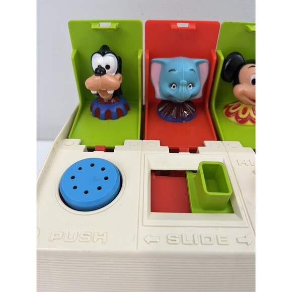 Disney Vtg Pop Up Toy Gabriel Industries Goofy Mickey Dumbo Donald 1975 *Works* - Picture 2 of 7